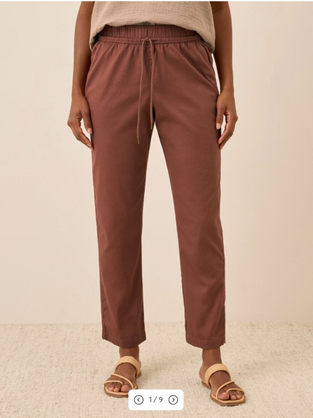 PACT Sienna Daily Twill Ultra-High Rise Tapered Pant L
